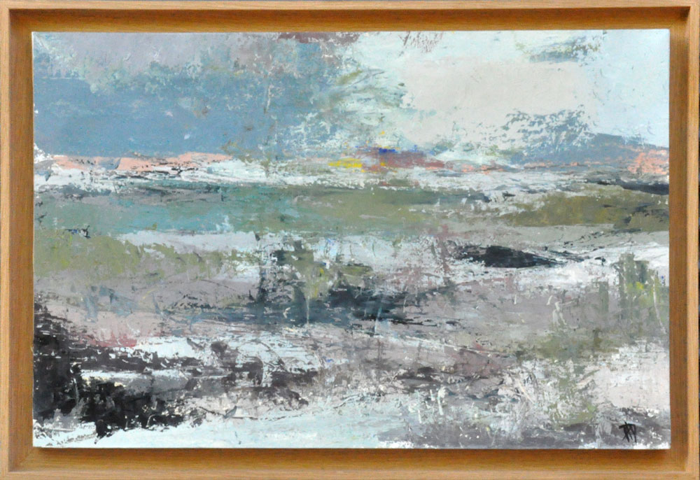 Lagune Huile sur toile 31cm x 56 cm (Disponible)