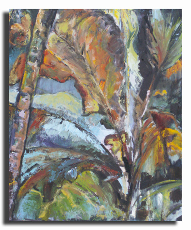 Jungle Huile sur toile 40cm x 60cm (Disponible)
